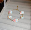 Pink Tile Bracelet