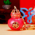 Lotus-Topped Gourd Keychains in Six Colors with Strap Options view 7