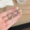 Silver Oval Huggies