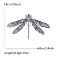Oversized Filigree Dragonfly Brooch in Four Crystal Colorways view 9