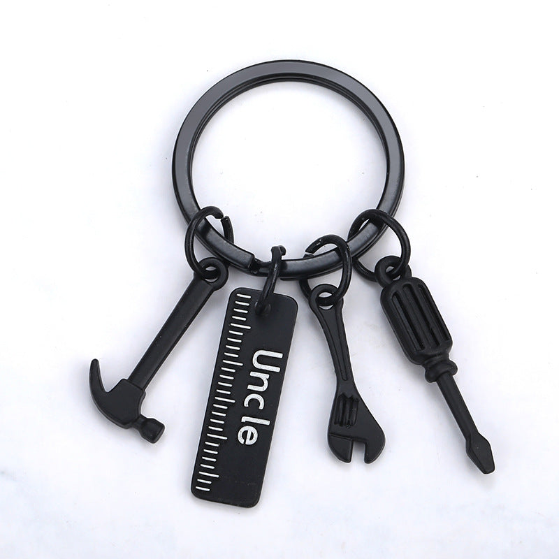 Dad Hammer Wrench Screwdriver Zinc Alloy Metal Keychain Gift
