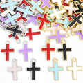 Enamel-Look Gold Silver Cross Alloy Charms in 12 Styles view 4