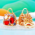 Crystal Mini Handbag Keychains in Blue Red and Assorted Colors view 4