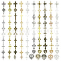Black Cross Metal Charms with 26 Listed Options for DIY Jewelry Making view 11