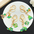 Eight Green Clover Hat and Beer Metal Keychain Designs view 3