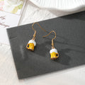 Enamel Food Dangle Earrings Gold Hooks Cake Beer Drumstick 7 Styles view 4