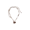 Brown Teddy Bear Pendant Necklace With Polished Metal Tone Details view 5