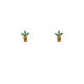 Mini Fruit Shape Cubic Zirconia Stud Earrings Five Styles Gold view 5
