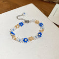 Beaded Daisy Flower Necklace Bracelet Ring Crystal Pieces view 12