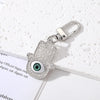 Silver Green Hamsa