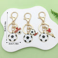 Soccer Charm Keychains in 35 Pictured Variations for Bags and Keys view 2