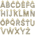 Metallic Alphabet Letter Metal Charms with 54 Listed Options view 7