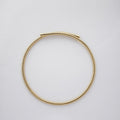 Gold Snake Chain Choker Collar Tube Omega Metal Style view 4