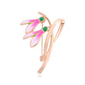 Pink Snowdrop Two Designs Metal Brooch Pin for Jackets and Lapels view 1