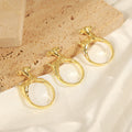 Gold Open Deer Ring Polished Cartoon Animal Band Design view 4