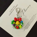 Resin Christmas Wreath Bell Charms Phone Strap Lobster Clasp view 7