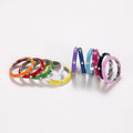 Enamel Inlay Band With Clear Accent In Eleven Colors view 1