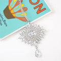Rhinestone Silver Metal Christmas Tree Hanging Ornament Charm view 6