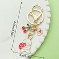 Easter Bunny Charm Keychains Featuring Pink Bow Across 19 Pictured Variations view 3