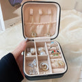Compact Square Travel Jewelry Case in Three Colors view 3