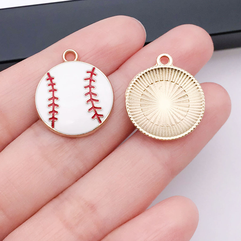 Enamel Zinc Alloy Soccer Badminton Table Tennis Sports Charm Pendant for Phone Straps
