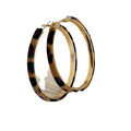 Leopard Pattern Hoop Earrings in Pink, Beige and Red, Three Styles view 5