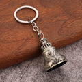 Bell Keychain with Phoenix Relief in Three Antique Color Finishes view 4