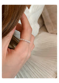 Silver Tone Thin Stacking Ring Bow Flower Lace 4 Styles view 7
