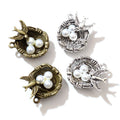 Bird Nest Pearl Charms In 2 Styles For Jewelry Making view 5