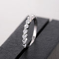 Bezel Round Clear Stone Thin Band Ring Three Metal Tones view 8