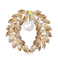 Laurel Pearl Wreath Brooch A Circular Laurel Wreath Of Marquise Stones view 2