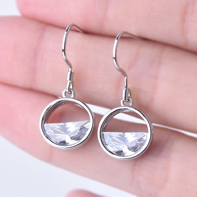 Product view 1 showing half-round clear stones inside open circles
