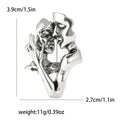 Abstract Kissing Couple Face Brooch Silver Gold Alloy Pin view 6