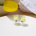 Miniature Cocktail Glass Drink Straw Drop Earrings Six Colors view 8