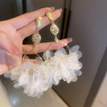 Floral Statement Earrings in Nine Soft Color Designs view 6