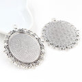 Ornate Oval Metal Pendant Trays in Seven Finish Options view 11