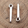 Slim Pointed Spike Pendant Charm for Jewelry Making view 2