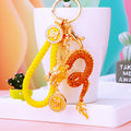 Jeweled Spirit Dragon Keychains with Fortune and Loose Heart Loop Options view 9