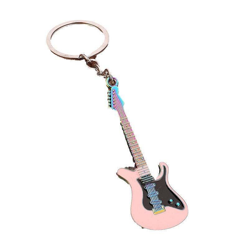 Y2K Colorful Guitar Zinc Alloy Keychain Bag Charm Accessory