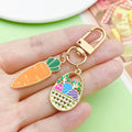 Easter Bunny Charm Keychains in 25 Pictured Variations for Bags and Keys view 3