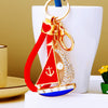 Red-Braided Pearl-Sailboat