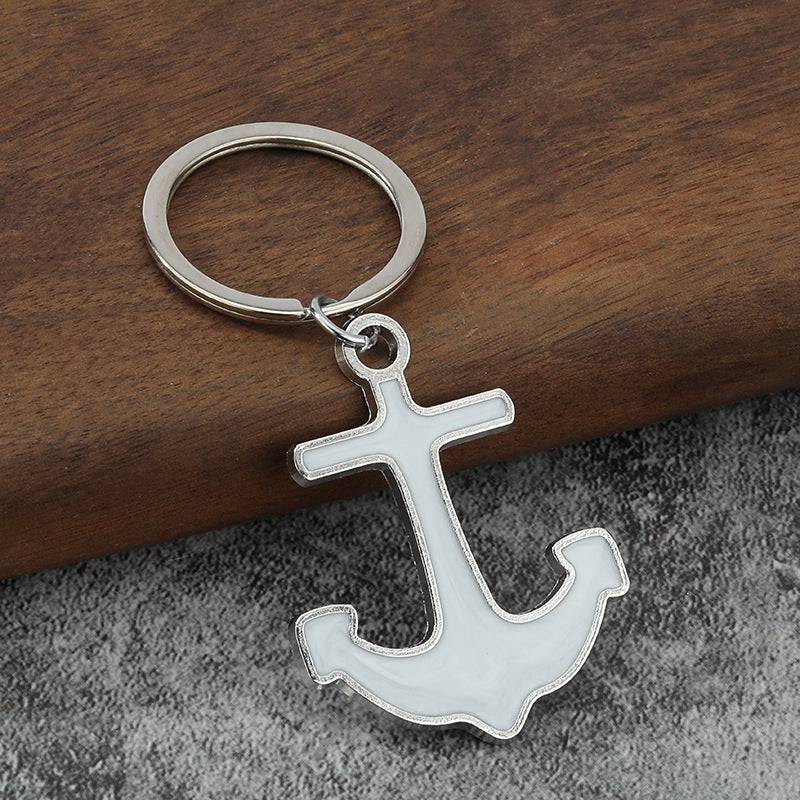 Mini Anchor Metal Keychain, Nautical Pendant Gift Bag Charm