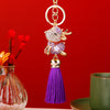 Violet Deer Deep-Purple-Tassel