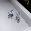 Crystal Cross Layered Necklace Silver Earring Four Styles view 8