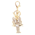 Rhinestone Lobster Keychain With Split Ring And Lobster Clasp view 5