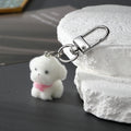 Flocked Plush Dog Breed Keychains Lobster Clasp Four Styles view 4