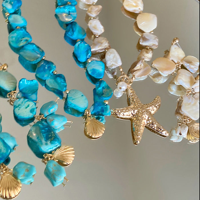 Shell Starfish Beach Necklace Bracelet And Earring Styles