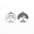 Openwork Tree Of Life Medallion Metal Pendant Charm For Jewelry Making view 7