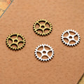 Openwork Gear Metal Charm in 2 Decorative Finishes view 2
