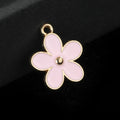 Enamel Daisy Charm Pendant Silver-Tone And Gold-Tone Six Colors view 12